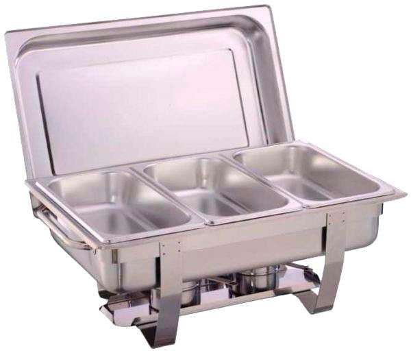 ZS - 16L Stainless Steel Triple Tray Chafing Dish - Food Warmer