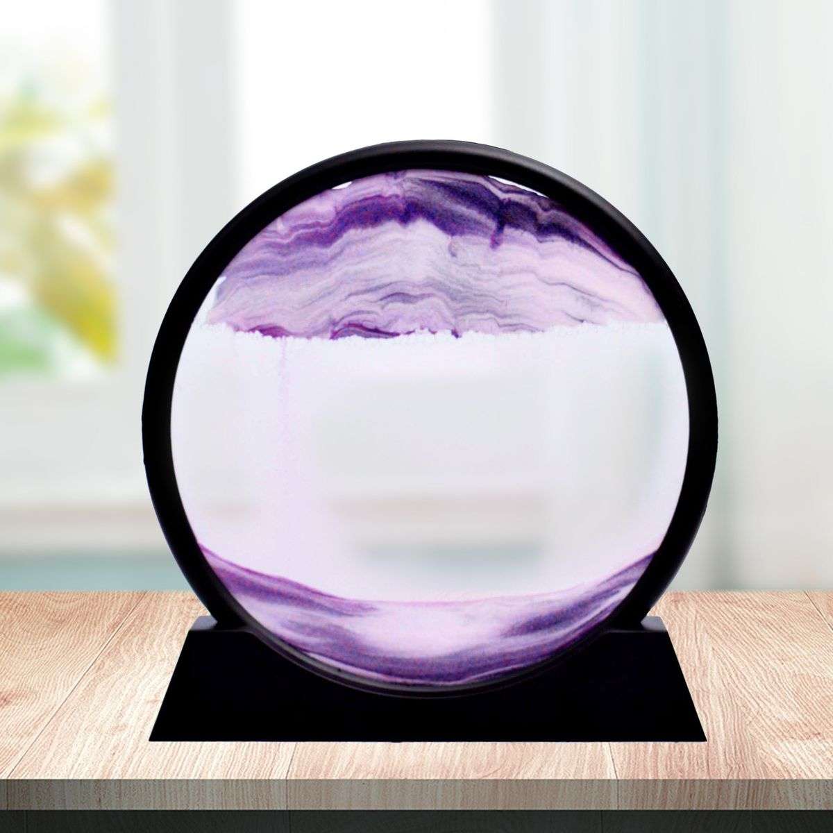 ZS - 3D Dynamic Moving Sand Art 26CM - Grey