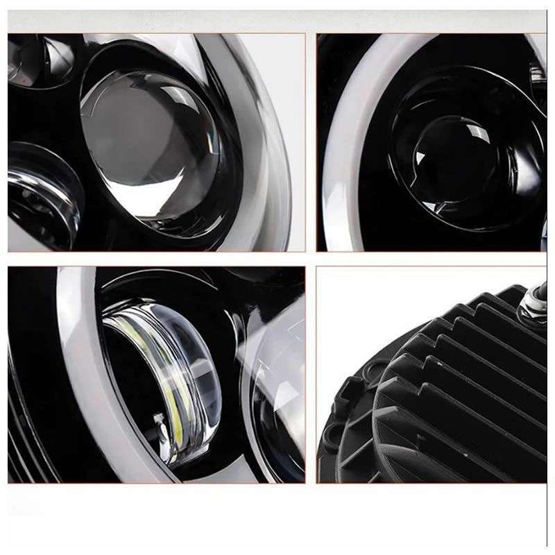 ZS - 2PCS 7 Inch Round LED Headlights For Jeep