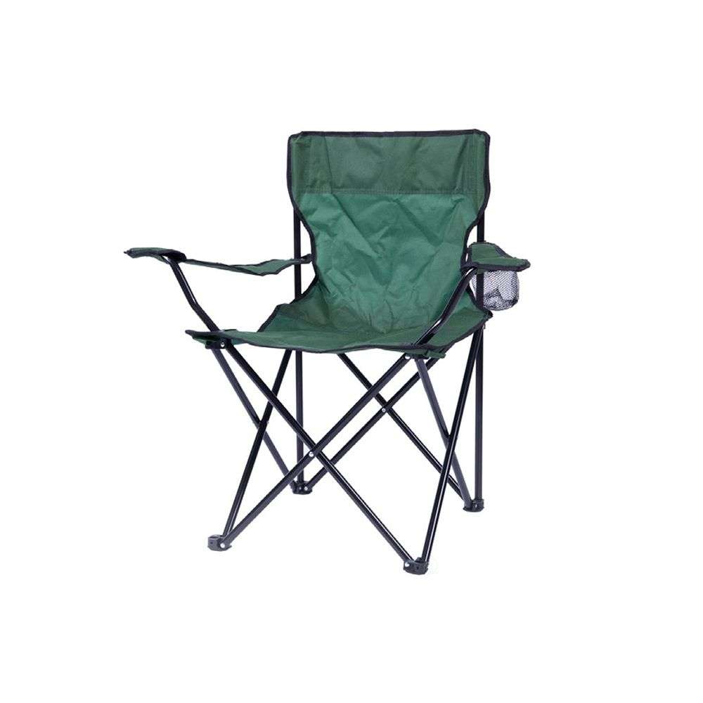 ZS - Foldable Outdoor Camping Chair with Carry Bag - Black