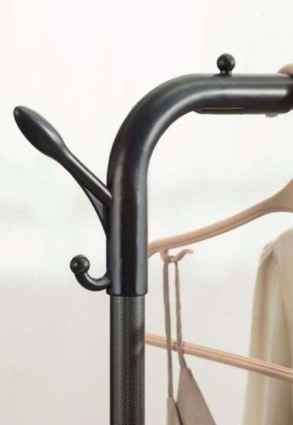 ZS - Multi-purpose Hanging Rack With Wheels - Black