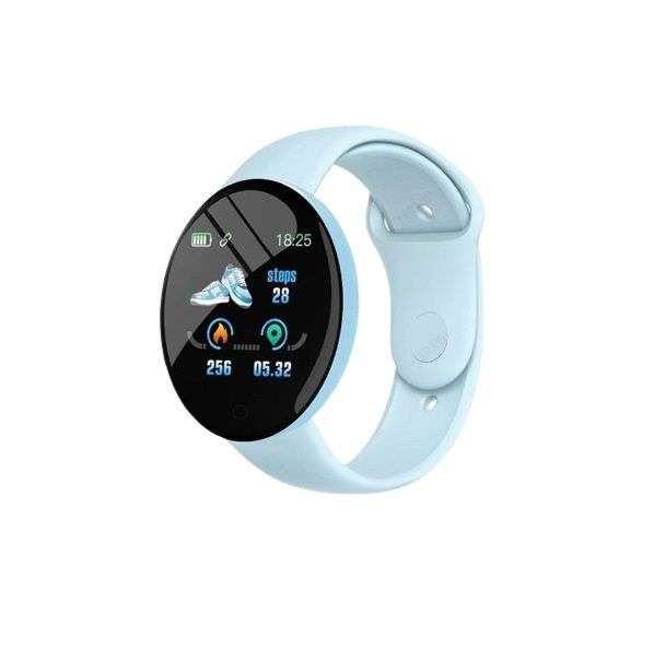 Smart watch D18 Smartwatch - Baby Blue