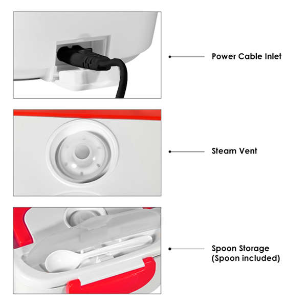 ZS - Dual Power Electric Lunch Box - Pink