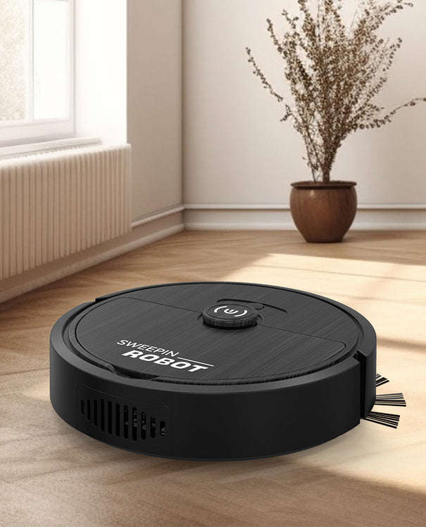 ZS - Sweeping Robot Vacuum Cleaner Rechargeable For Home - Black
