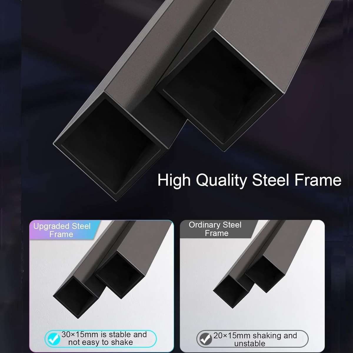 ZS - Gaming Table with Storage Shelves Under The Table