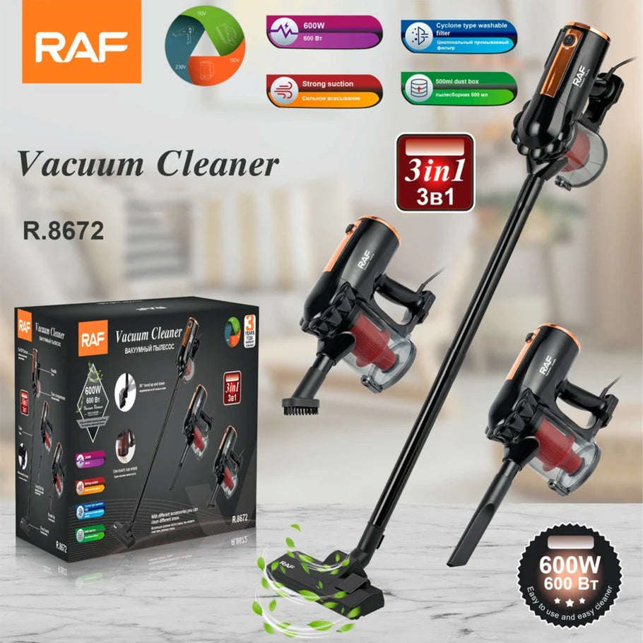RAF 3 IN 1 CORDLESS VACUUM CLEANER R8672