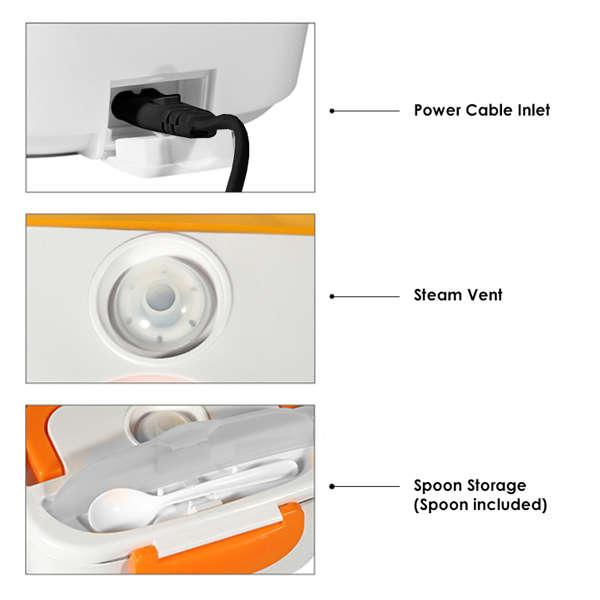 ZS - Dual Power Electric Lunch Box - Pink