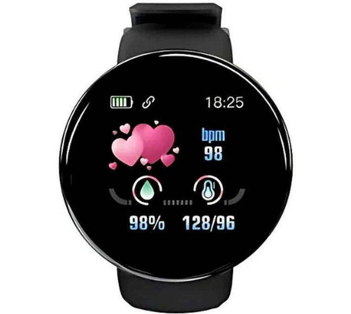 Smart watch D18 Smartwatch - Baby Blue