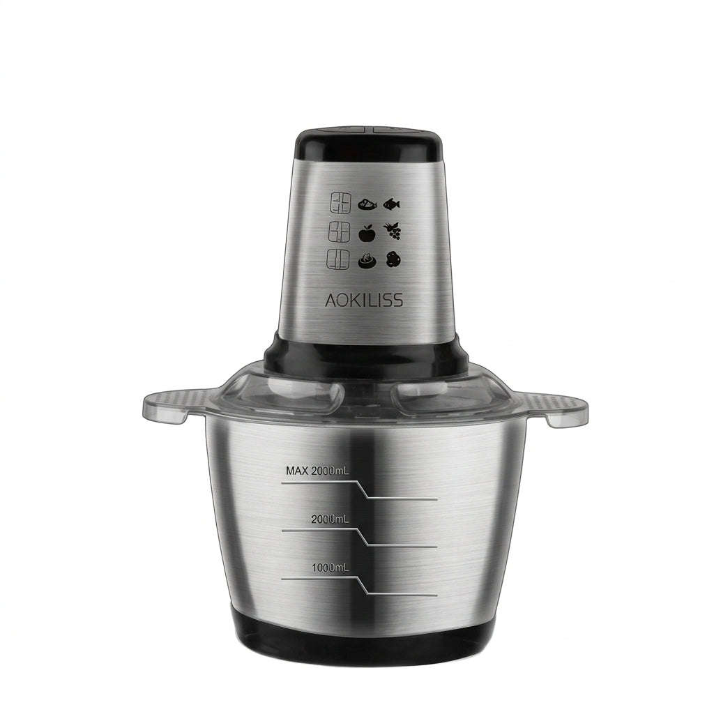 ZS -  ACKILISS 3L 1000W Stainless Steel Food Processor