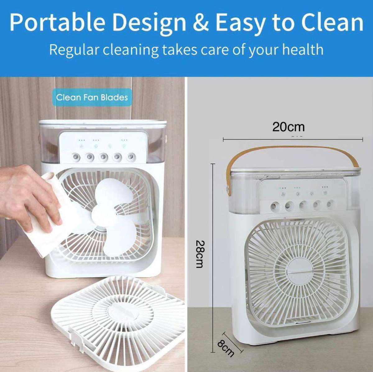 ZS - Desktop Air Cooler - White