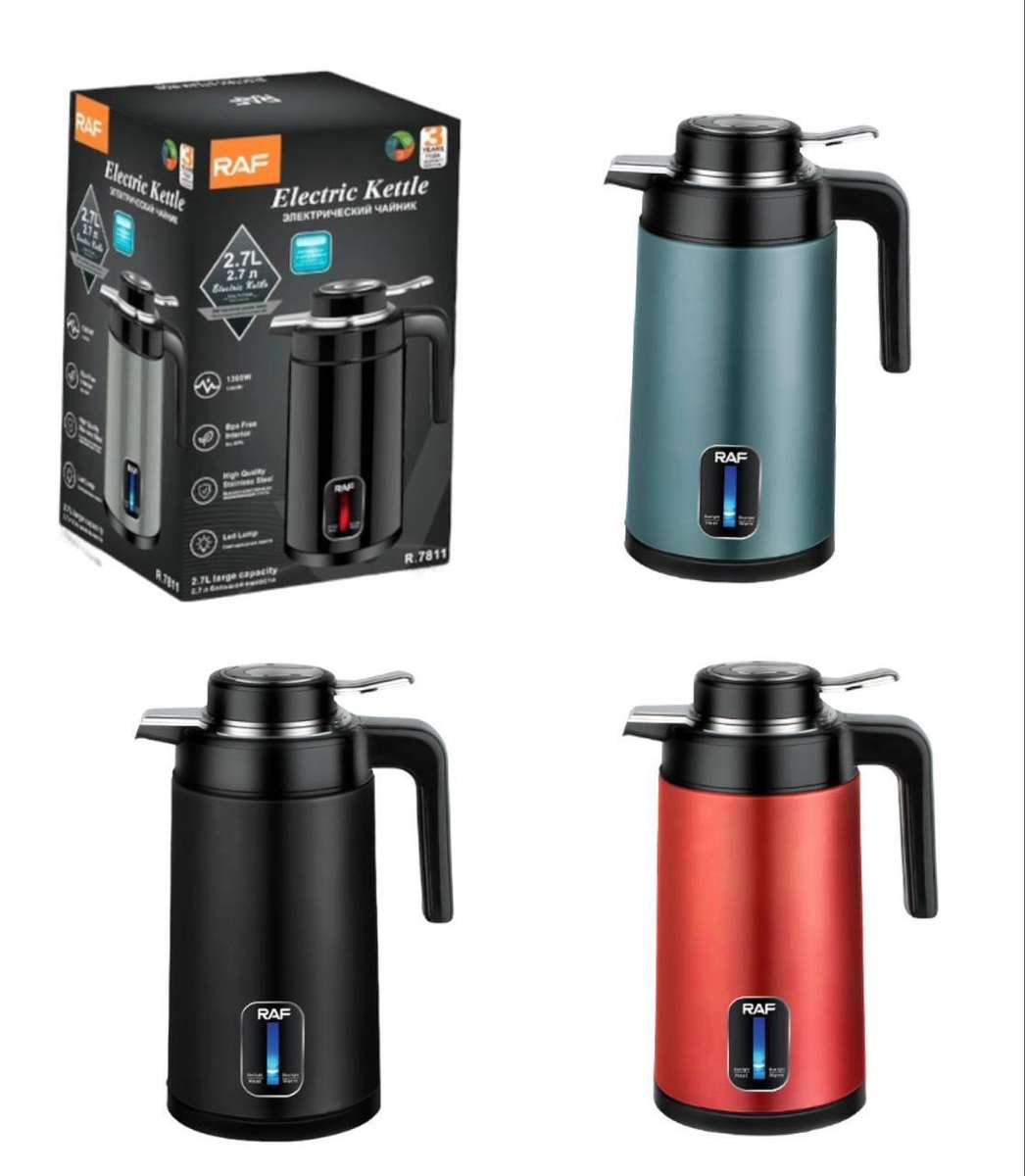 ZS - RAF Electric Kettle Thermos Style - Black