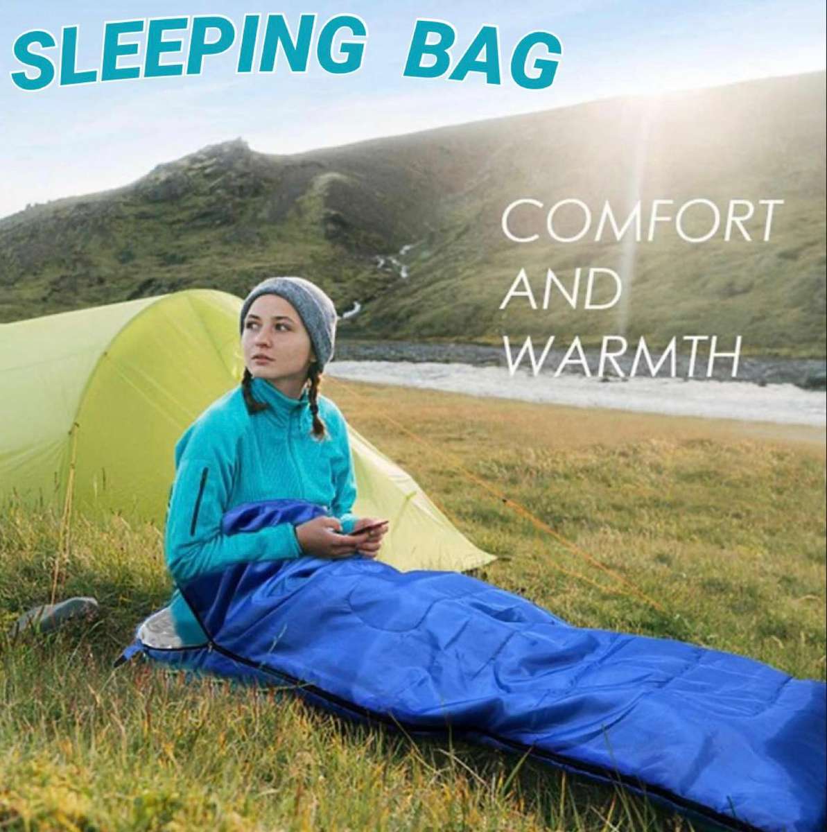 Sleeping Bag - Light Blue