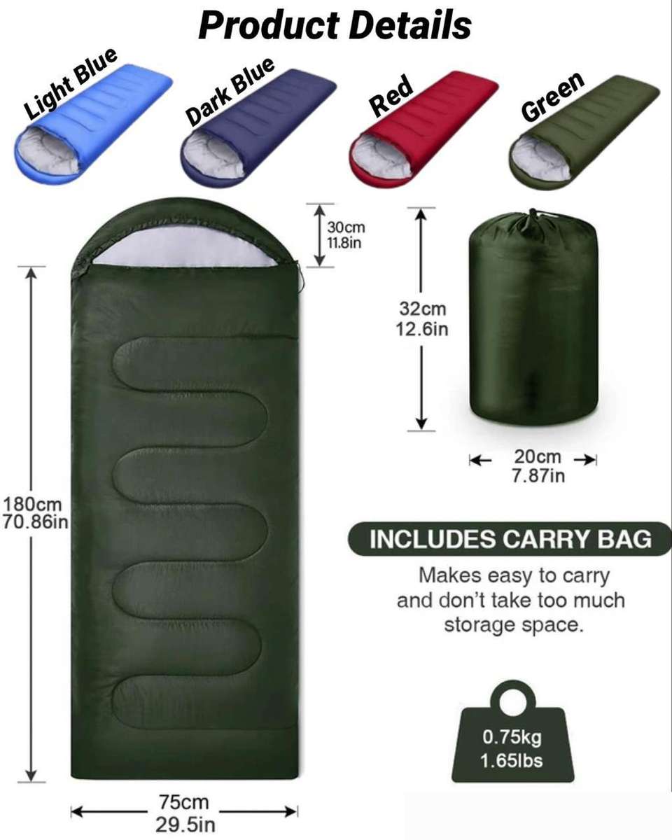 Sleeping Bag - Light Blue