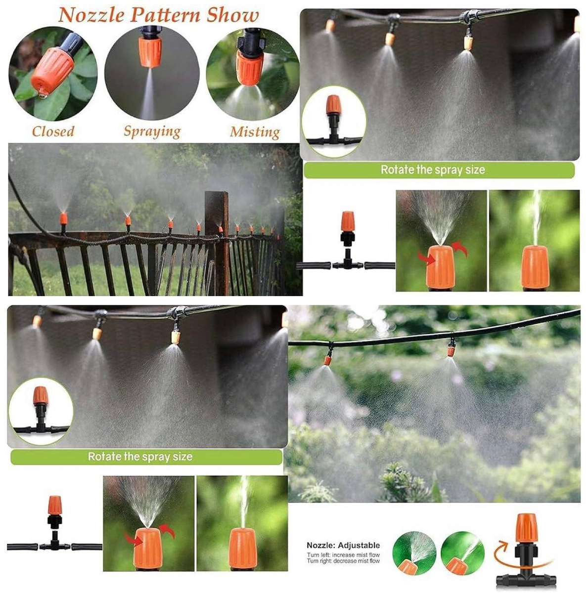 ZS - Patio Mist Cooling Kit Cools Air Up To 30 Degree