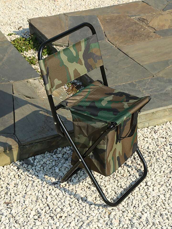 ZS - Foldable Camping & Fishing Chair with Storage