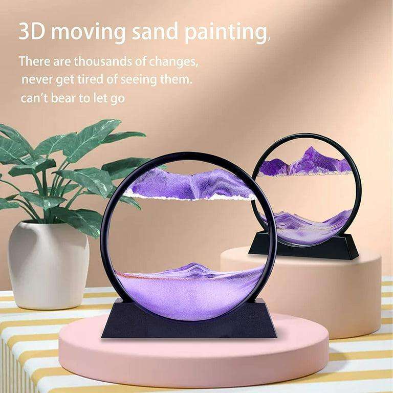 ZS - 3D Dynamic Moving Sand Art 26CM - Grey