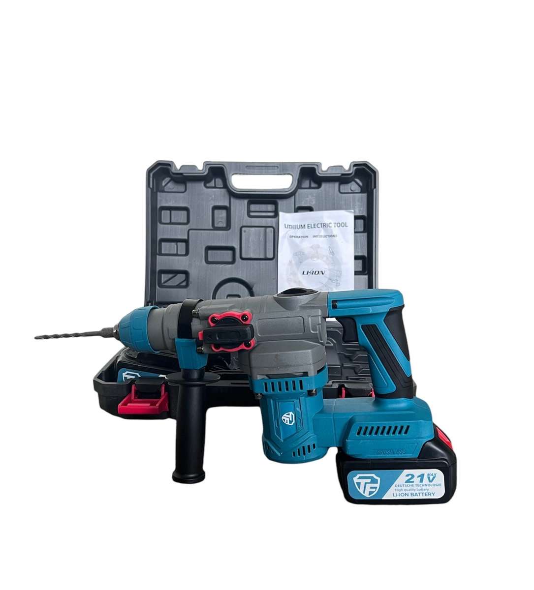 ZS - 21V Brushless Rotary Hammer Drill with 2 x Batteries and Charger