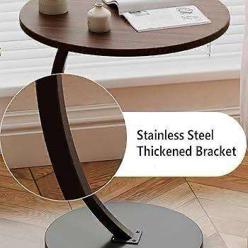 C-Shaped Couch Side Table - Round