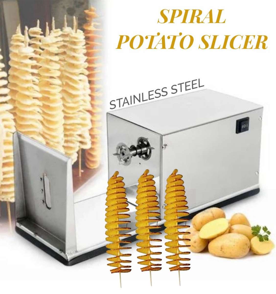 ZS - Stainless Steel Spiral Potato Slicer