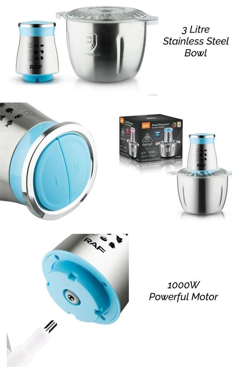 ZS - RAF 3L SS Electric Meat Grinder / Food Processor