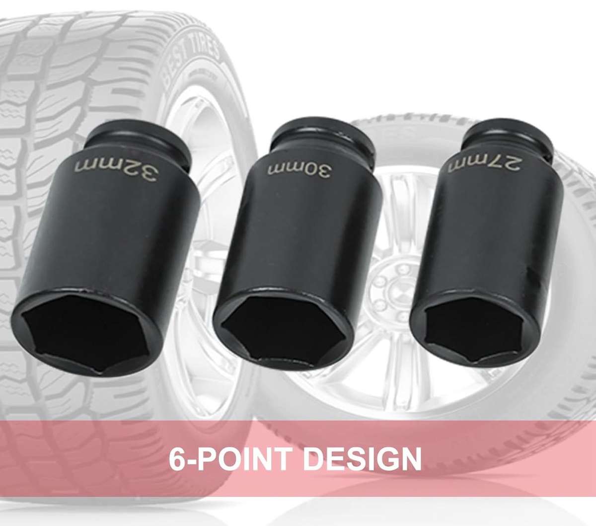 ZS - 35 Pieces 1/2 inch Heavy Duty Impact Socket Set