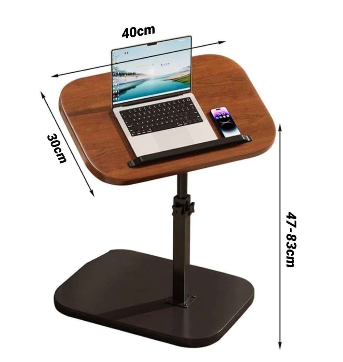 ZS - C-Shaped Laptop Table Rotating Top