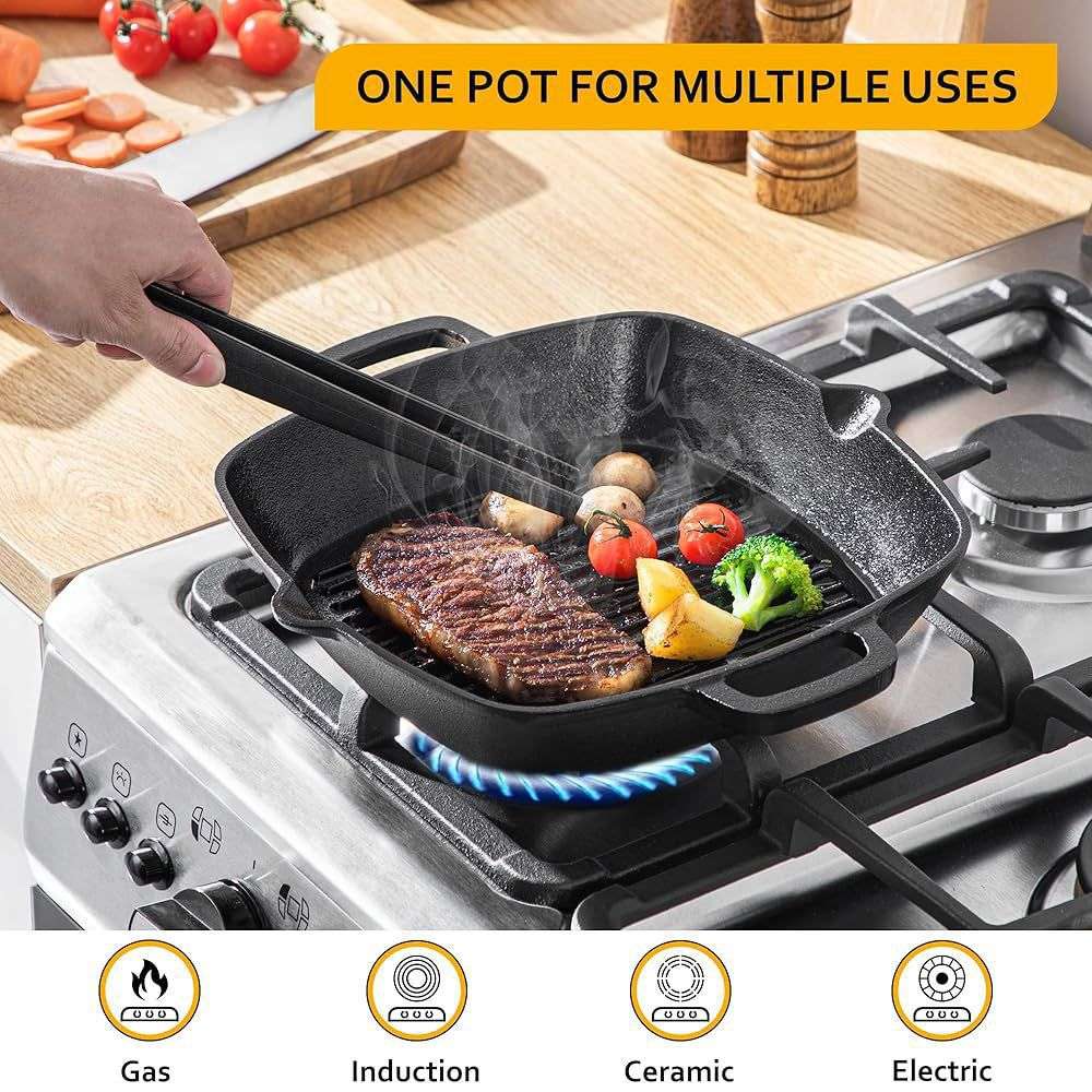 ZS - AIYI® CAST-IRON GRILL PAN