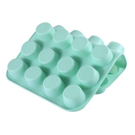 ZS - Silicone Muffin Pan 24 Cups Nonstick Cake Mold for Baking Mini Egg Bites High Heat Resistance