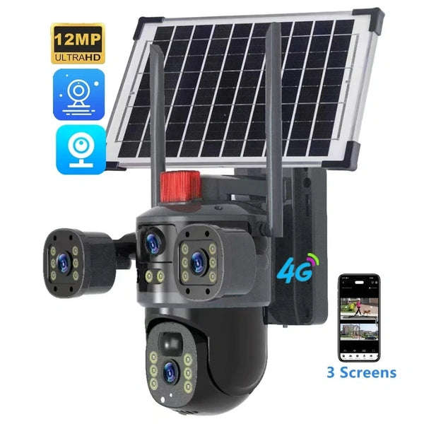 ZS -  12MP Solar CCTV Camera | Wireless Outdoor Security with Color Night Vision