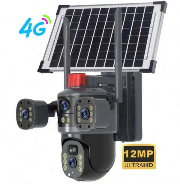 ZS -  12MP Solar CCTV Camera | Wireless Outdoor Security with Color Night Vision