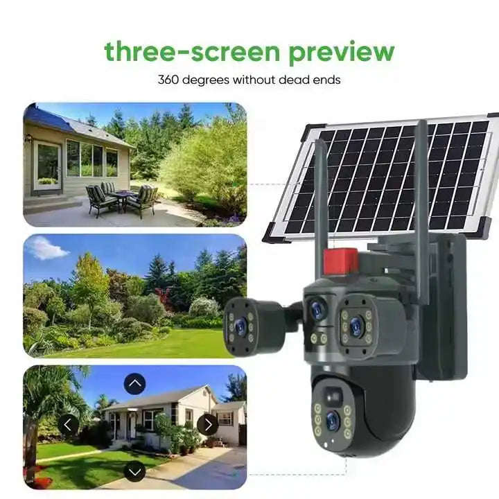 ZS -  12MP Solar CCTV Camera | Wireless Outdoor Security with Color Night Vision