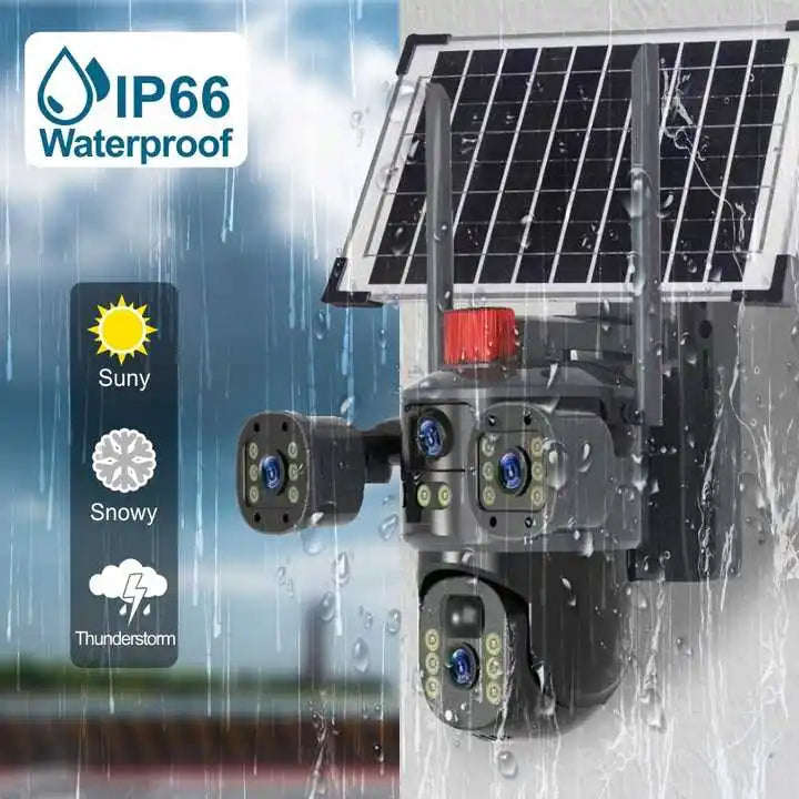 ZS -  12MP Solar CCTV Camera | Wireless Outdoor Security with Color Night Vision