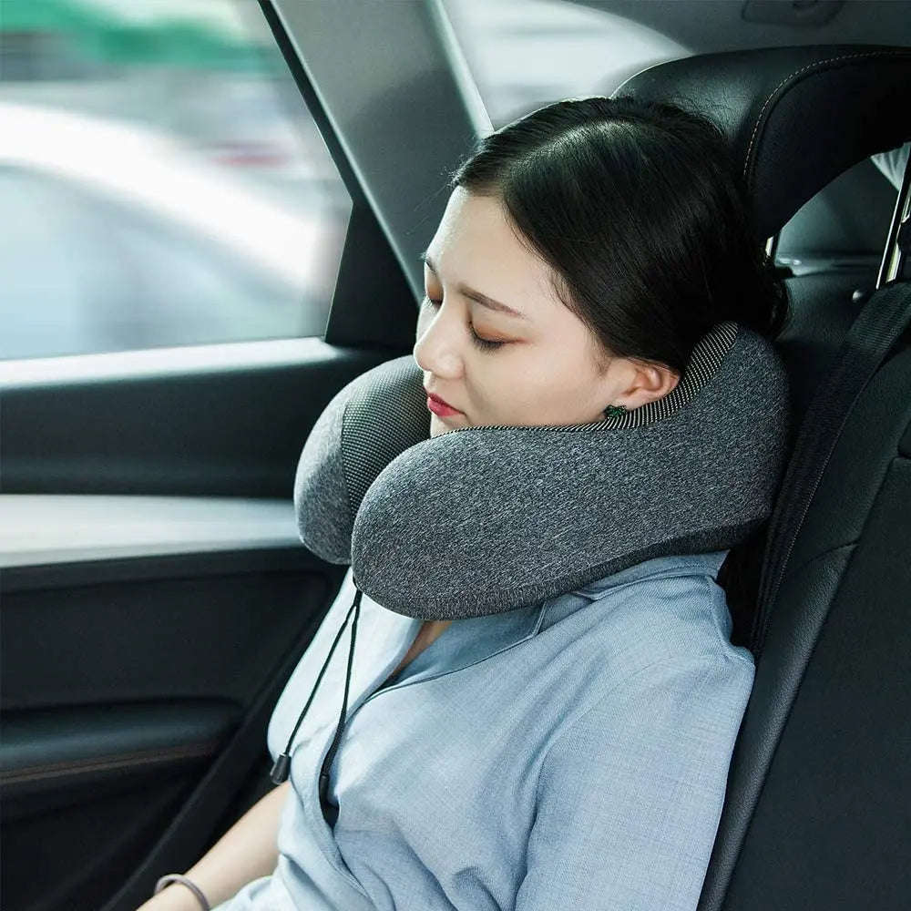 ZS - Memory Foam Travel Neck Pillow - Grey