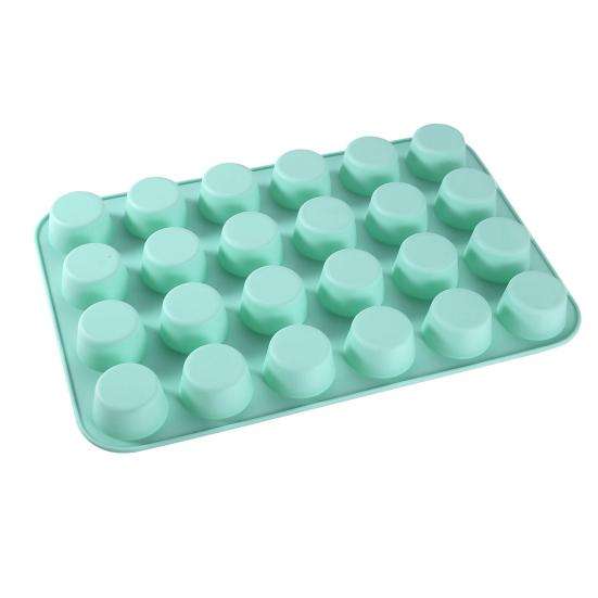 ZS - Silicone Muffin Pan 24 Cups Nonstick Cake Mold for Baking Mini Egg Bites High Heat Resistance