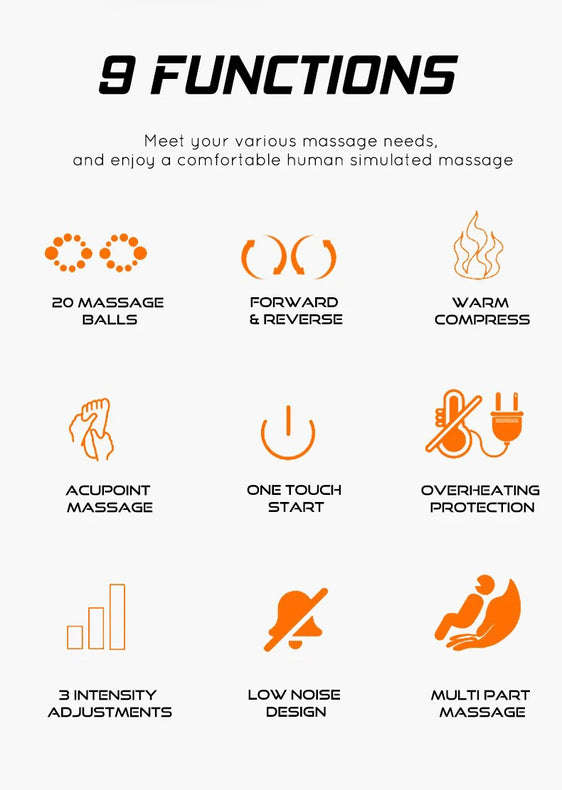 Electric Foot Massager - Red