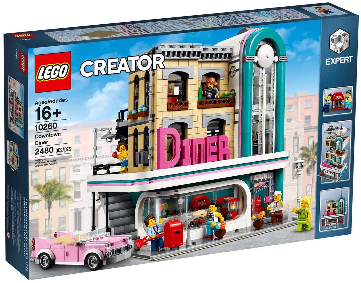 LEGO® Creator Expert Downtown Diner - 10260 - 2480 Piece Building Set