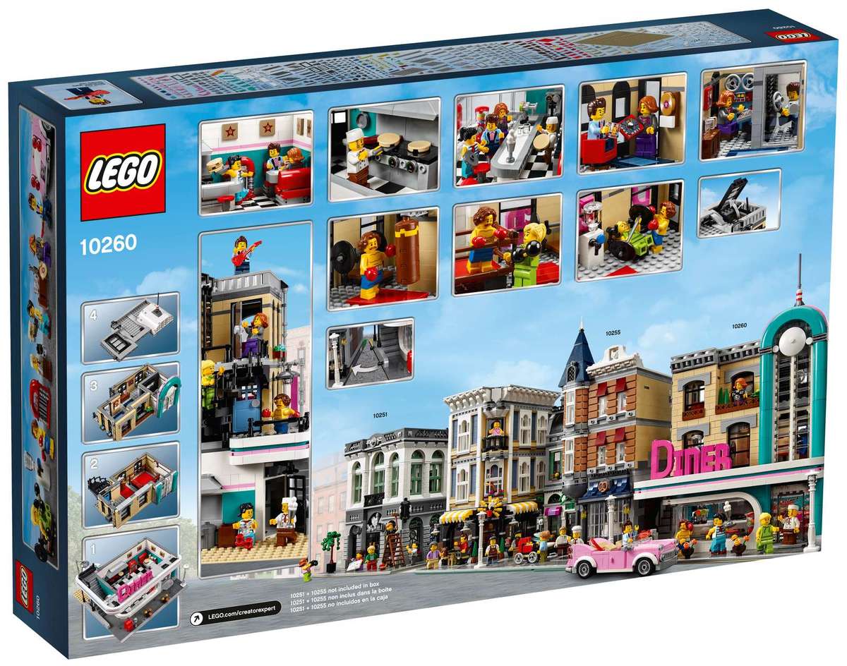LEGO® Creator Expert Downtown Diner - 10260 - 2480 Piece Building Set