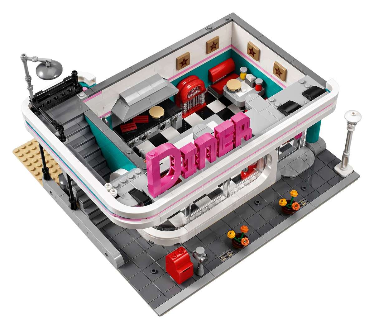 LEGO® Creator Expert Downtown Diner - 10260 - 2480 Piece Building Set