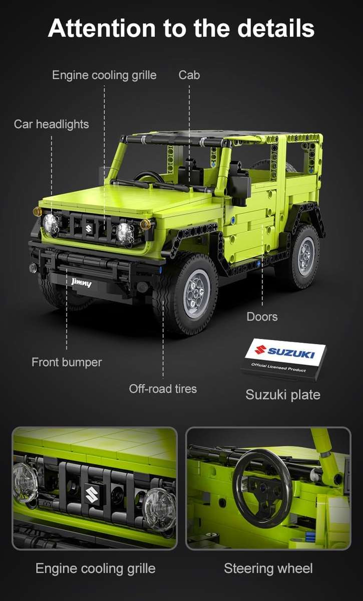 CaDA® Tech R/C Suzuki Jimny | C51201W | 579 Pieces | 32cm
