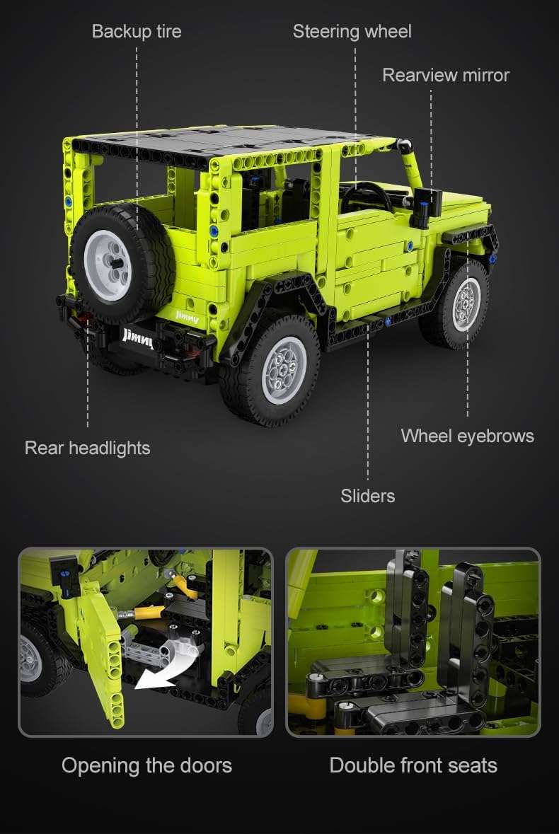 CaDA® Tech R/C Suzuki Jimny | C51201W | 579 Pieces | 32cm