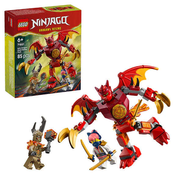 LEGO® NINJAGO® Kais Dragon Mech Battle Pack - 71851 - 85 Piece Building Set