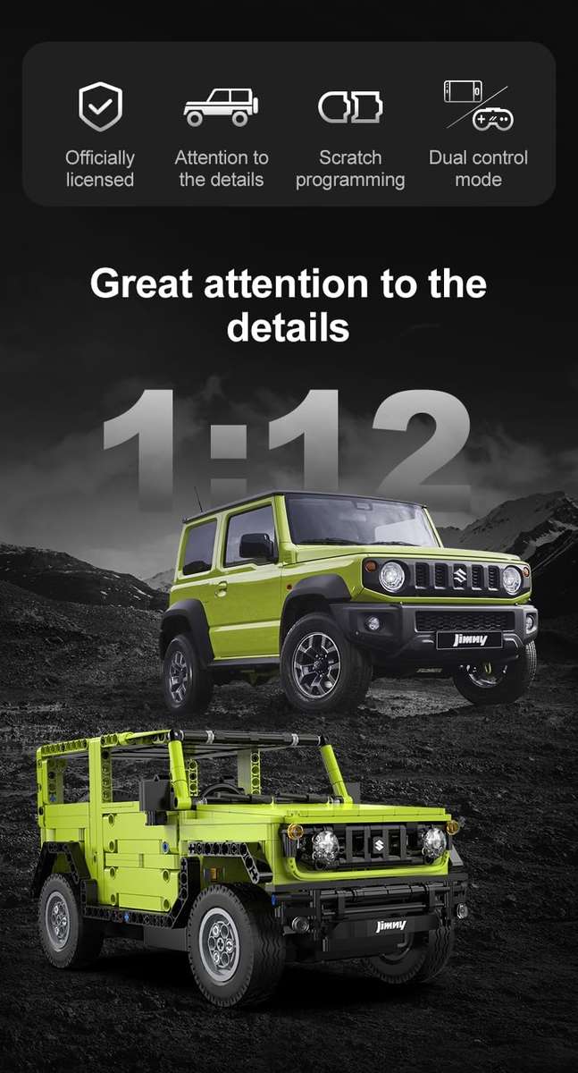 CaDA® Tech R/C Suzuki Jimny | C51201W | 579 Pieces | 32cm