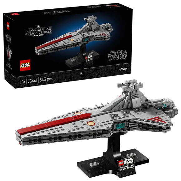 LEGO® Star Wars Venator-Class Attack Cruiser Model Building Set - 75441 - 643 Piece Buildi...