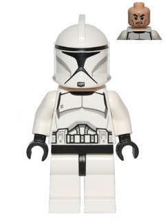LEGO® Minifigure - Star Wars Episode 2 - Clone Trooper (Phase 1) - Scowl - sw0442
