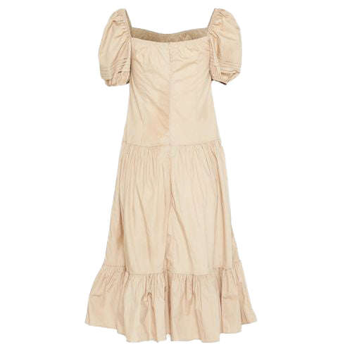Maxi Linen Dress Beige