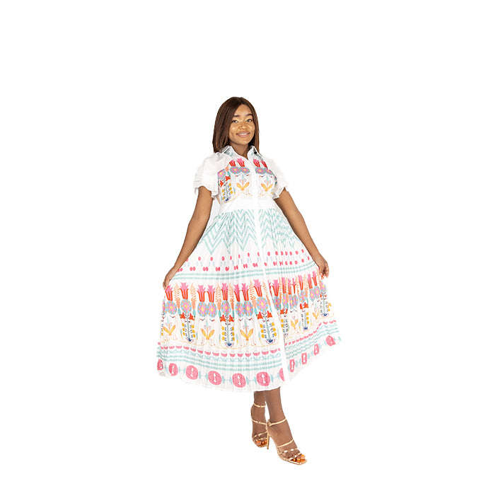 Bohemian Summer Midi Dress