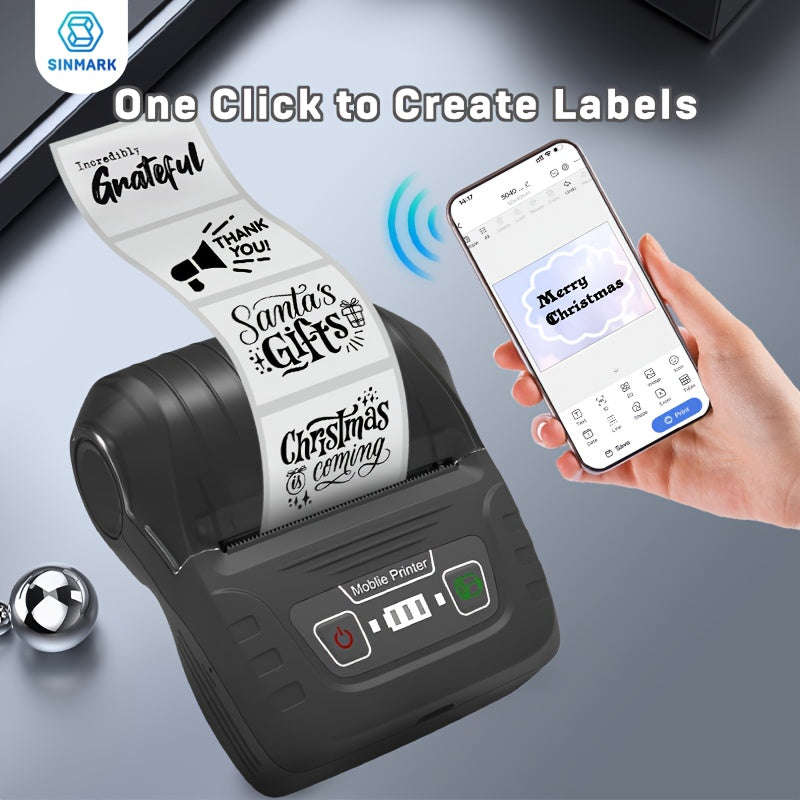 1pc SINMARK SK58 Label Maker Portable Label Printer for Small Business