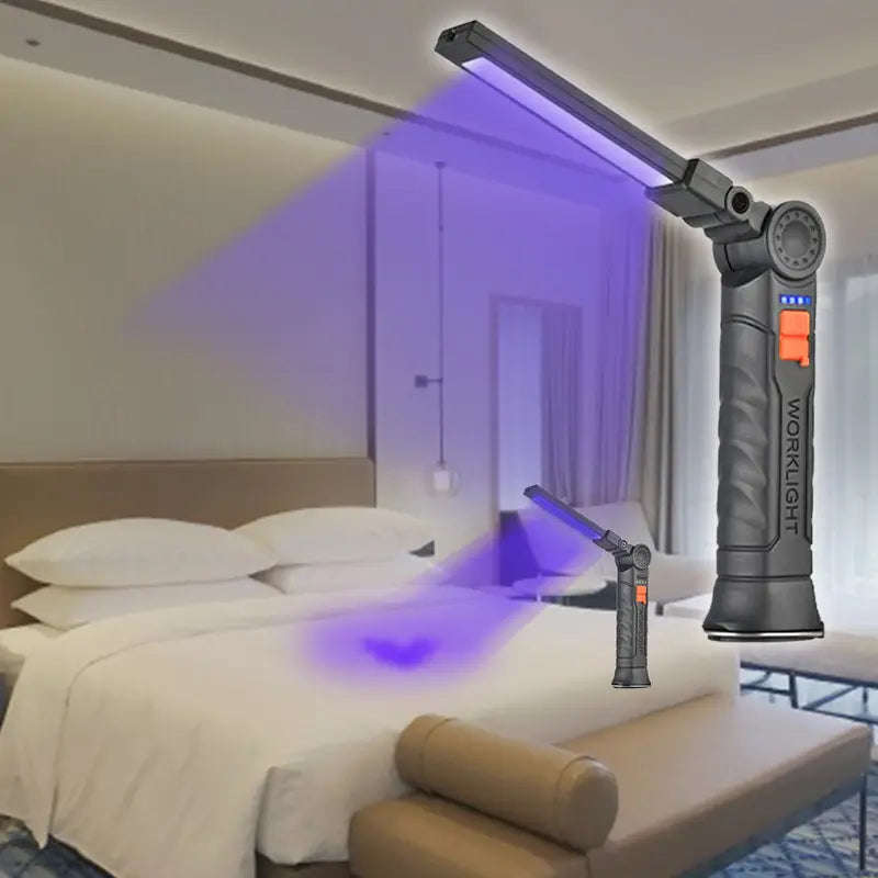 USB Rechargeable LED UV Flashlight