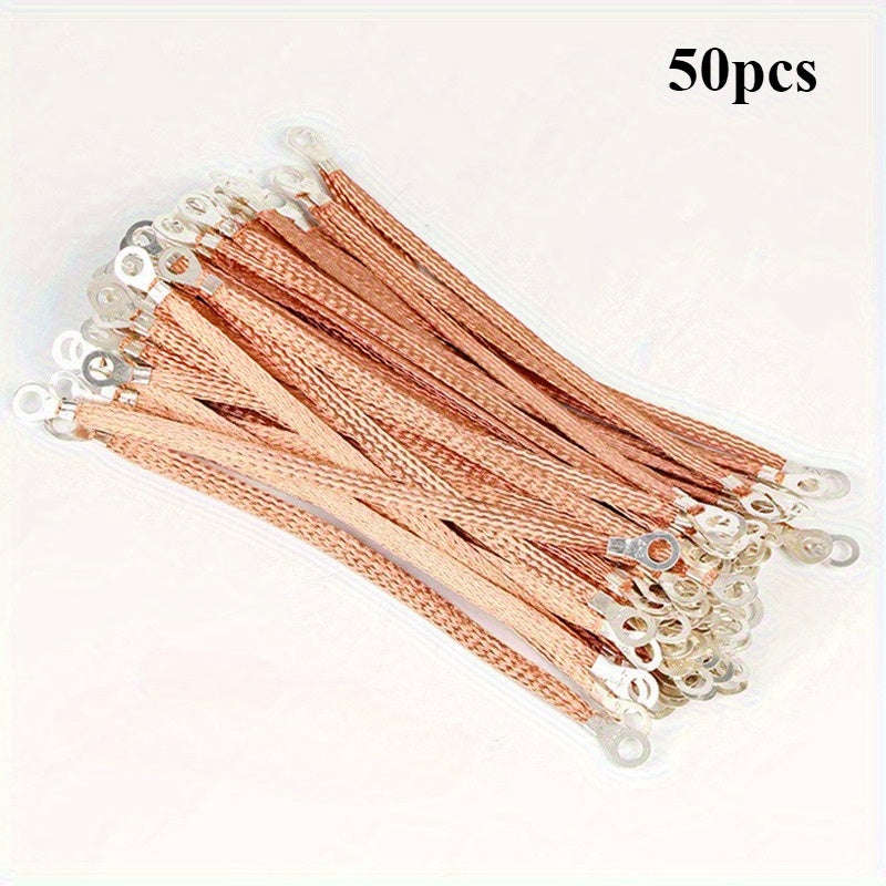 50pcs GM Grounding Wire, Engine Grounding Strap Kit with Braided Grounding Wire