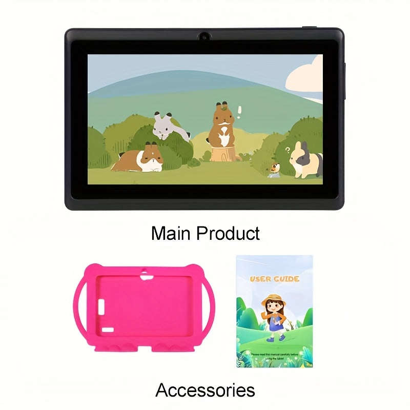 ITMEIPC 7-inch Android 14 Tablet with Protective Case, 4GB (2GB + 2GB Expanded) 32GB ROM